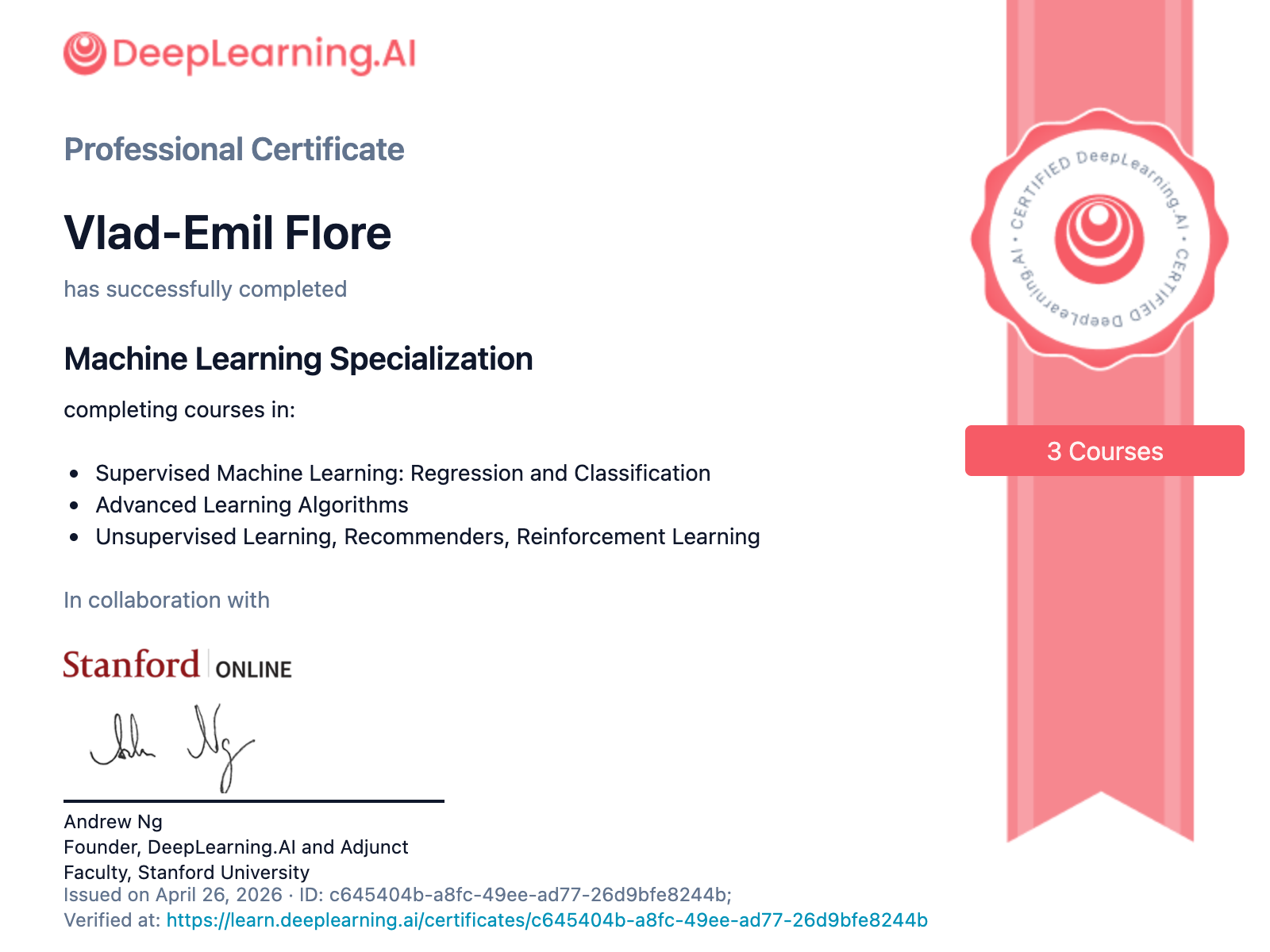Machine Learning Specialization