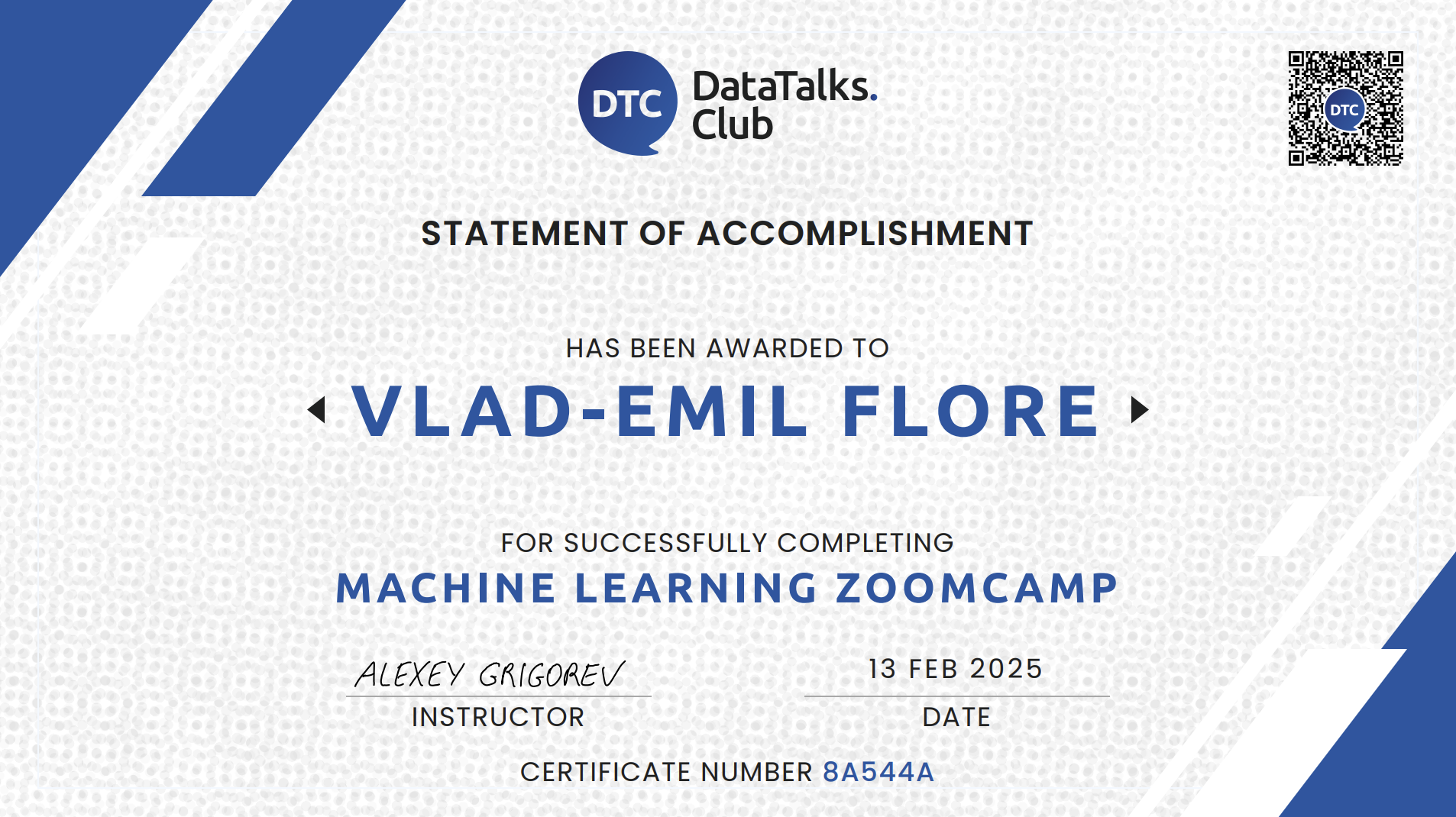 Machine Learning Zoomcamp